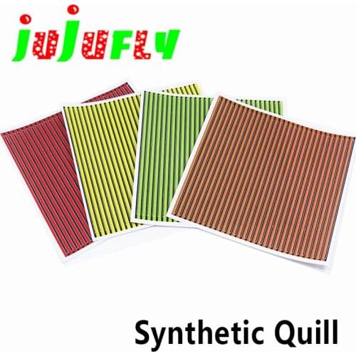 Hot 2sheets 60herls total fly tying synthetic quills realistic peacock quills for fly body wrapping fly tying materials