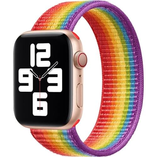 Aceshley Hot Selling 2021 New Upgrade Braided Solo Loop Elastic Nylon Straps for Apple Watch Band Series 6/SE/5/4/3/2/1