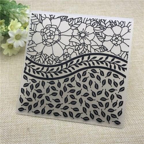 Line leaves Plastic Embossing Folders for DIY Scrapbooking Paper Craft/Card Making Decoration Supplies