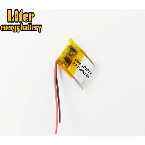 Best battery brand 3.7V polymer lithium battery 301014 micro device Bluetooth headset toy 40mAH 301015