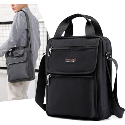 Mens Waterproof Nylon Crossbody Bags Male 2021 Fashion Large Capacity Shoulder Bag Casual Messenger Bags Small Handbag XA675ZC