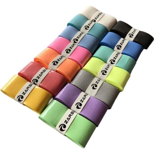 10pcs Retail ZARSIA Tennis Overgrips Tacky Feel Badminton Racket Grips Tennis Racket Sweatbands Absorbed Wraps Tapes Grips