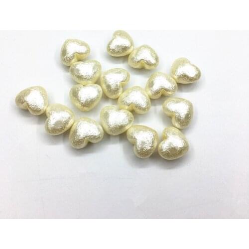 New arrival! 19x16mm 280pcs Acrylic Wrinkle imitation pearl Heart Shape beads for Necklace,Earrings parts,hand Made Jewelry DIY