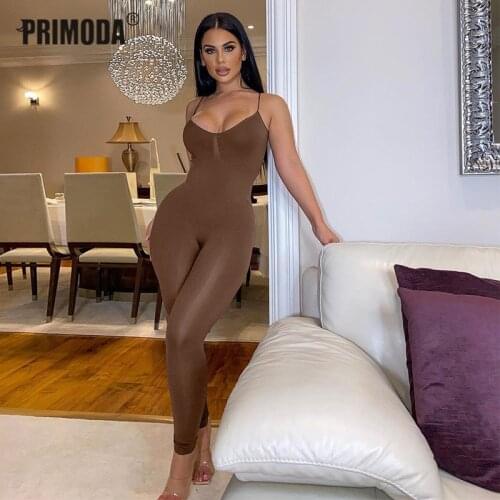 Bodycon Jumsuits Straps Women Rompers Sexy Streetwear Fitness Sportswear 2021 Summer Clothes Lounge Wear Club Outfit PR2459G
