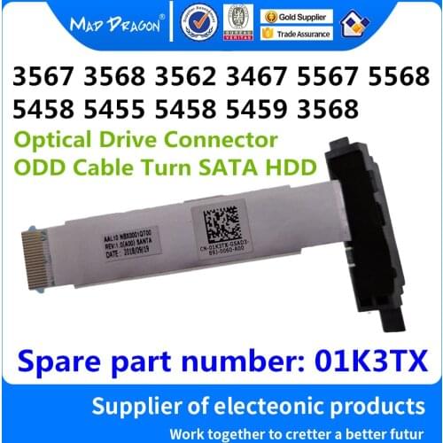 Laptop Optical Drive Connector ODD Cable For Dell Inspiron15 5455 5458 5459 3567 3467 3568 3562 Vostro 3458 3459 1K3TX 01K3TX