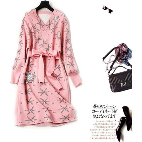 Maternity Dress Autumn Winter Pregnancy Clothes for Pregnant Women snow Maternity Clothing Plus Maternity Dresses big size Dress