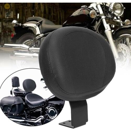 Motorcycle Black Driver Rider Backrest Pad Cushion for Yamaha V-Star 650 XVS400 1998-2008 Moto Accessories