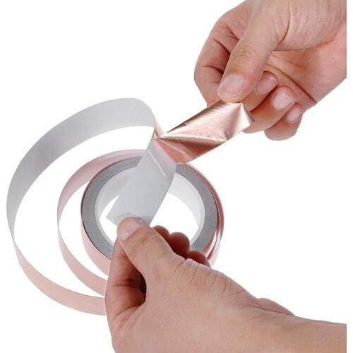 Conductive Adhesive 5-60mm with Single Side 30M EMI Shielding Copper Foil Tape Heat Insulation High Temperature Tape Waterproof