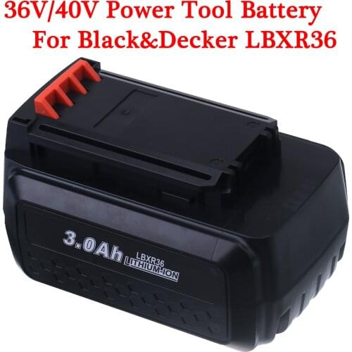 3.0Ah 36V/40V Battery Replace for Black & Decker BL2036 LBX2040 LBXR36 LBXR2036 LST136 LBX1540 Rechargeable Lithium Batteries