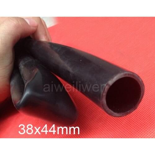 38x44mm 38mm id black silicone tube flexible Black silicon hose high temperature non-toxic dark silicone rubber tubing