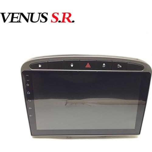 VenusSR Android 8.1 2.5D car dvd for peugeot 308 408 2010-2014 multimedia headunit GPS Radio stereo gps navigation