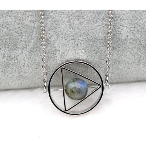 Rotating Geometric Astronomy Celestial Globe Moon Stones Pendant Necklace Universe Space Couple Jewelry