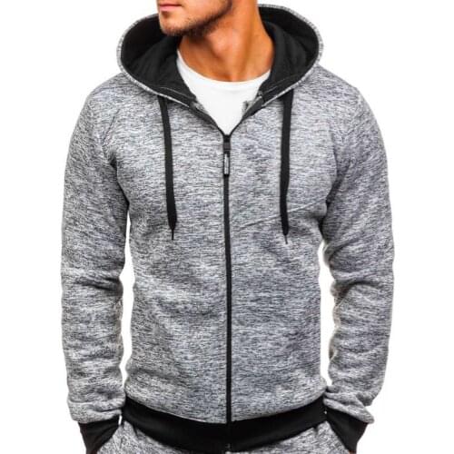 Winter Man Hooded Cardigan 2 Piece Set Grey Boys Tracksuit Oversize Men Set Pant Suits Casual Sportswear Male Two Piece Outfits
