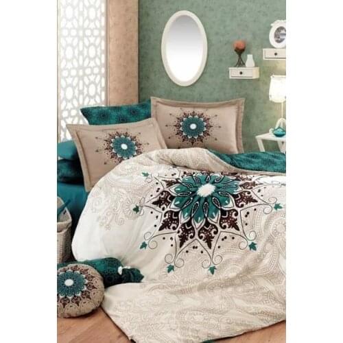 100% Organic Bamboo Double Duvet Cover Set Queen Size Turkish Made 6 Piece