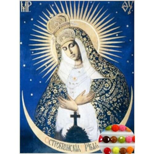 2017 5D Diamond embroidery Icon DIY Diamond Painting full Rhinestone Needlework Mosaic mary Sticker Decorative painting