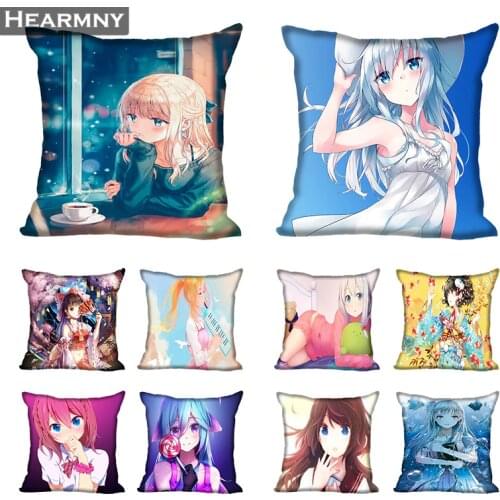 Anime Girl Hot Sale Pillow Case High Quality New Years Pillowcase Decorative Pillow Cover Droping Shipping Wedding Decorative