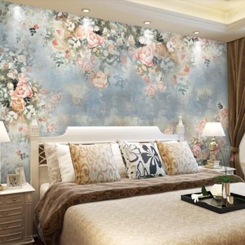 Bacal 8d American Rose Flower Wallpaper Mural for Living Room Background 3d Flower Mural Wall paper Papel 3d Wall Stickers