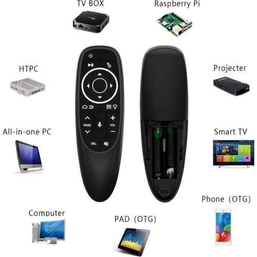G10S Pro Wireless Gyroscope Backlit Voice Remote Control for Android TV Box