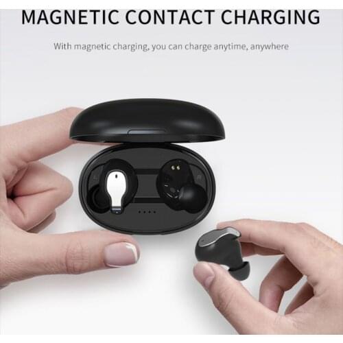 Wireless Earphone Headset Bluetooth Earphones Touch Control TWS Stereo Sound Sports Fitness Volume Adjustment With Charging Box