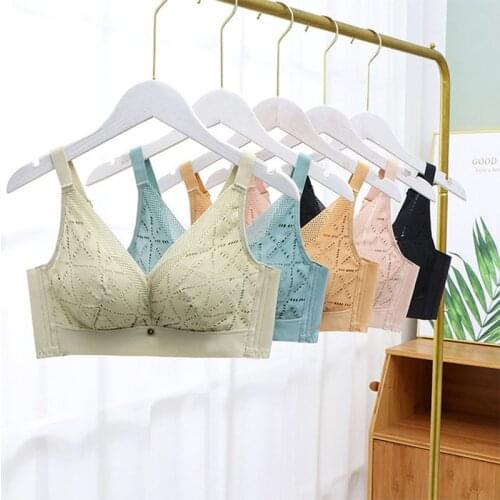 Thin Cup Breathable Non-Dew Point Big Breasts No Steel Ring Gathered Bra Sexy Versatile Solid Color Fashion Underwear Tube Top