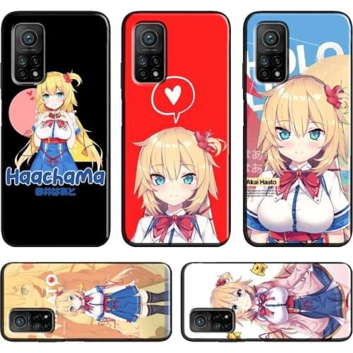 Akai Haato Haachama Hololive Case For POCO X3 F2 Pro M3 Case For Xiaomi Mi 11 10 9T 10T Pro A3 Mi Note 10 Lite Fundas