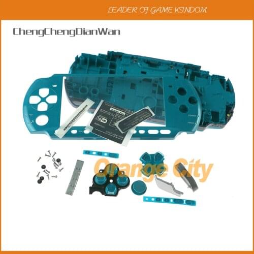 ChengChengDianWan 5pcs colorful For PSP3000 PSP 3000 Shell Game Console replacement full housing cover case with buttons kit