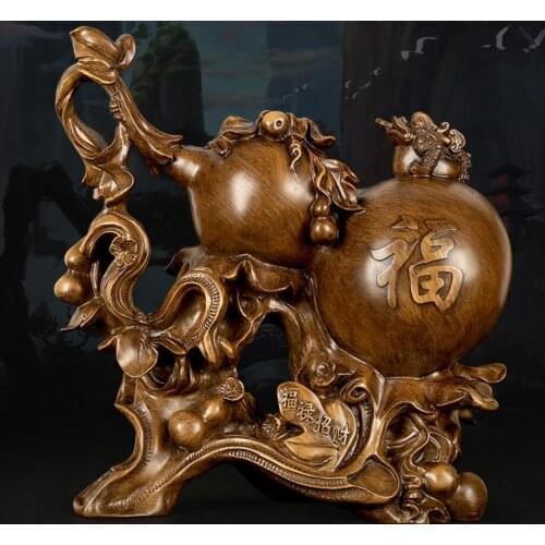 Treasure gourd gold toad furnishing crafts study wine cabinet decoration shop opening gifts housewarming gifts
