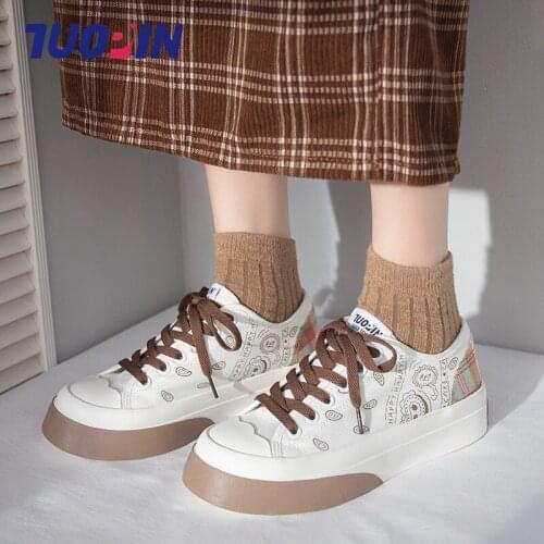 Lolita Shoes 4cm Platform Women Canvas Shoes Retro Lace-up Ladies Casual Sneakers Girls Cozy Breathable Vulcanize Flats Footwear