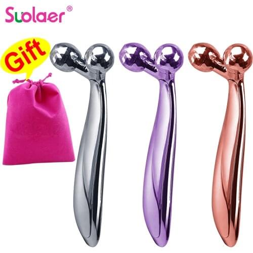 3D Roller Facial Massager For Face Triple Lifting Skin Body Slimming Device Face Facial Massage Tool Full Body Massage Beauty