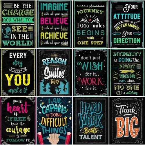 ZOOYA DIY 5D Diamond Painting Text Full Drill Diamond Embroidery Picture Of Rhinestones Cross Stitch Kits Mosaic Decor For Home