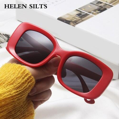 Vintage Square Sunglasses Women Elegant Goggles Female Retro Shades For Women Glasses Red Blue Fashion Eyewear Female UV400 H117