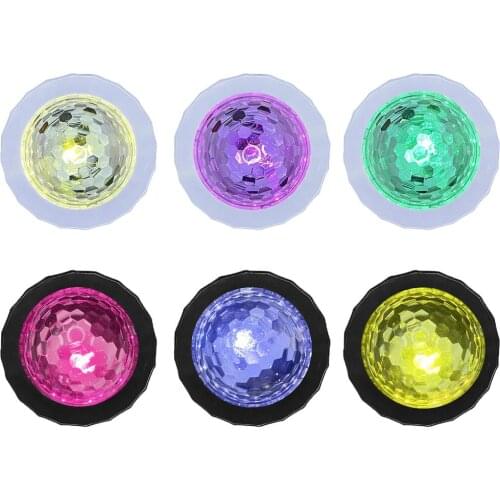 Portable Crystal Magic Ball Colorful Effect Stage Lamp Led Stage Lights High Brightness Led Lights USB Charging for Party Decor