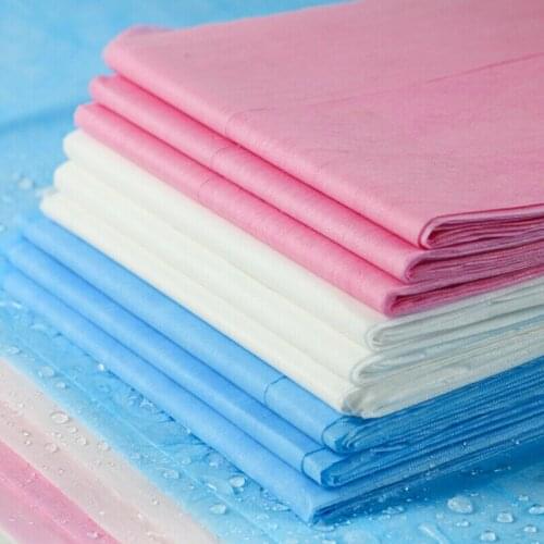 10pcs Waterproof Non-woven Bed Sheets Disposable Beauty Salon Fabric Disposable Blue White Pink Bed Sheets 904-B520