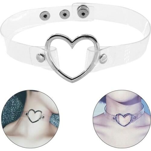 EXVOID Slave Restraint Halloween Party Cosplay BDSM Bondage Fetish Heart Neck Collar Sex Toy For Women Men Adult Game Leather