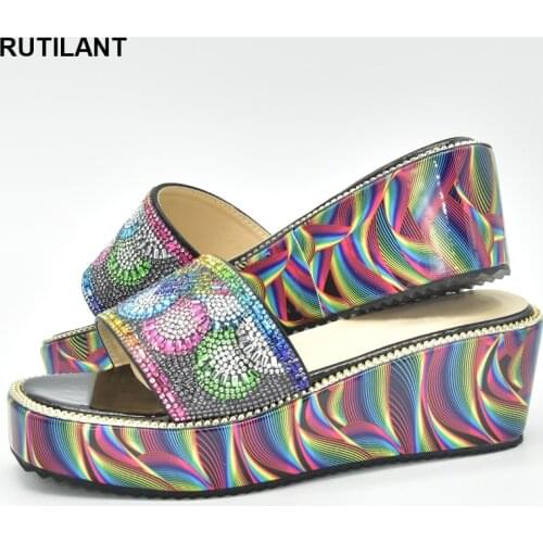 New Arrival Italian Women Shoes Wedding Shoes Bride Open Toe Pumps High Heels Sexy Ladies Slip on African Party Pumps Size 42