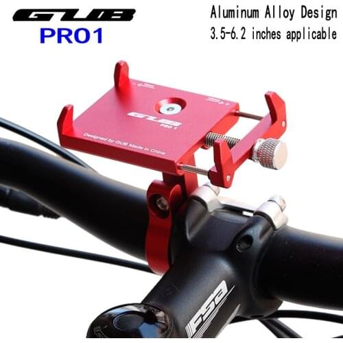 GUB PRO-1 Aluminum Alloy Bike Phone Holder for 3.5-6.2 inch Smartphone Adjustable Universal Support GPS Bike Phone Stand
