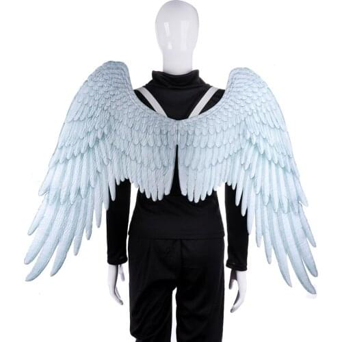1 Set Halloween 3D Angel Wings Fairy Wings Toy Non-Woven Halloween Party Carnival Cosplay Wings for Adult Gag Toys