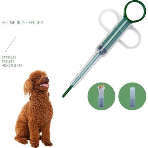 1PC Pet Medicine Syringe Puppy Tablet Pill Gun Piller Pusher Dispenser Capsule Push Water Milk Dog Cat Tube Feeder Tools Dog