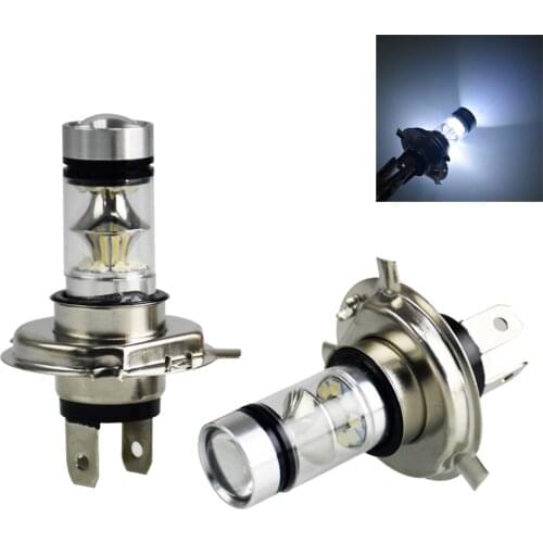 2PCS Car Led H4 Fog Lights White 100W Bulbs 20 SMD Car Headlights DC12V 24V Lamp