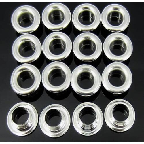 500pcs Paint Silver Tone Color 1/8" Round Eyelets Scrapbooking Sewing Card Accessories 9 x 4mm Eyelets rivets