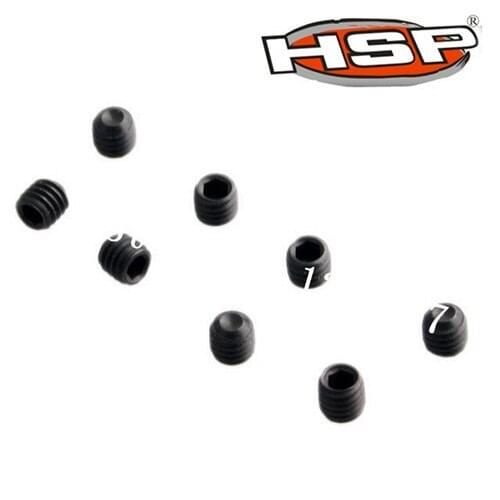 8Pcs HSP Parts Accessories 86081 M4*4 Grub Head Screws For 1/10 1/16 4WD Nitro Rock Crawler Monster Truck Pangolin KINGLINESS