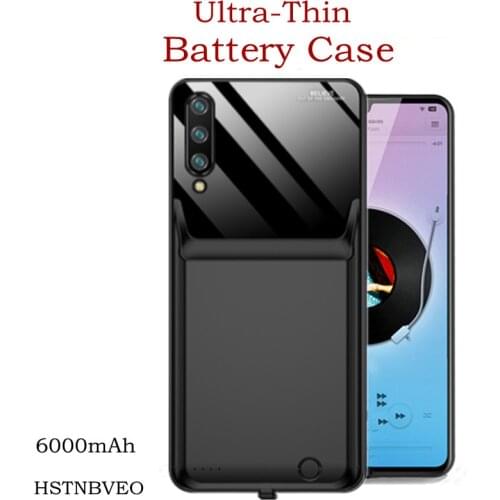 6000mAh For Xiaomi Mi CC9 Battery Case Smart Phone Battery Charger Cover Power Bank Charging Cover For Xiaomi Mi CC9 Pro