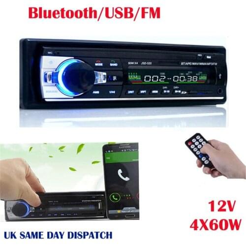 Digital Bluetooth Car Stereo Radio MP3 USB SD AUX-IN FM Player In-Dash IPod 12V Support Hands-Free Calls