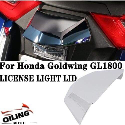 Motorcycle Decorative Frame For Honda Goldwing GL1800 F6B 2018 2019 2020 Chrome Rear License Plate Light Cover License Light Lid