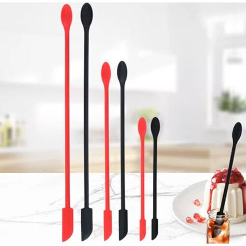 Delicate Flexible Silicone Scraper Beauty Kitchen Safe Spatula Makeup Brushes Beauty Tool