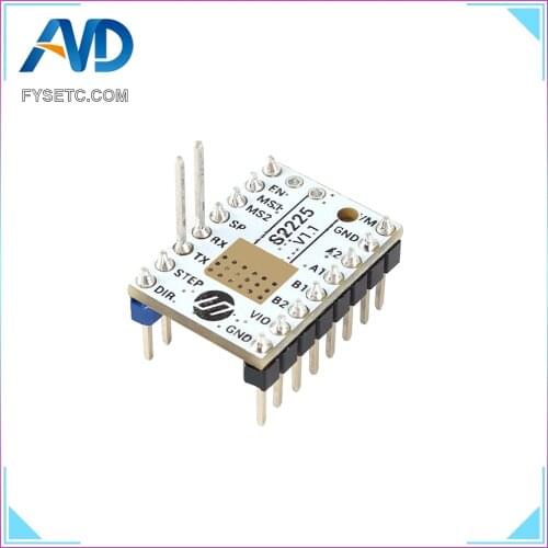 TMC S2225 V1.1 Motor Driver Stepsticks Mute Driver 256 Microsteps Current 2A Peak UART Replace TMC2208 TMC2209 For SKR TMC2225