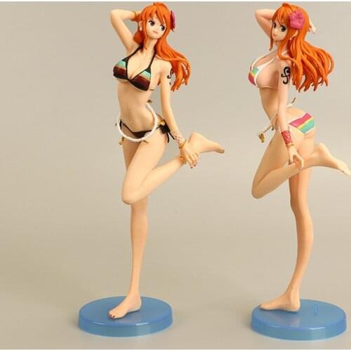 25cm One Piece Nami Pirate Sexy Girl Figurine PVC Figure Collectible Model Toys Doll For Gift