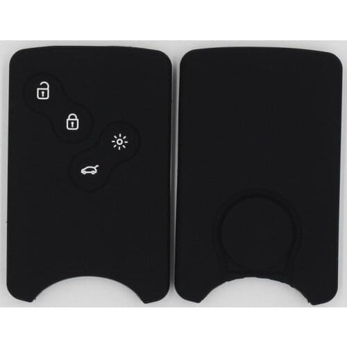 Silicone Car Key Case For Renault Kadjar Captur Koleos 2 Clio Espace 5 Master Talisman Scenic 4 Smart Remote Protect Cover Skin