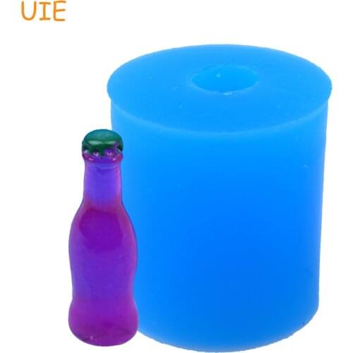 FYL373U Height 29.8mm 3D Drink Bottle Silicone Mold - Fondant, Sugarcraft, Miniature Food, Chocolate, Resin Polymer Clay Mold
