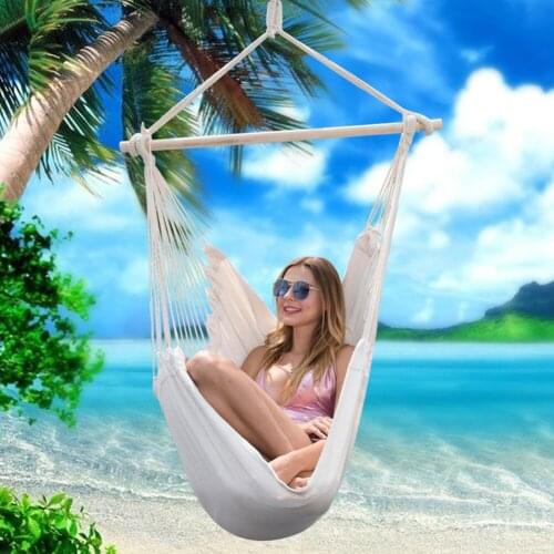 Canvas Bedroom Hanging Hammock Chair Adults Kids Indoor Portable Relaxation Thickened Outdoor Swing Travel Camping for Kid Adult